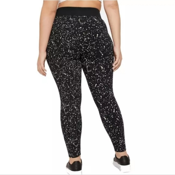 Nike Women's Sportswear Plus Size Leg-A-See High Waisted Leggings 3xl black pink - Picture 3 of 11